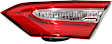 Passenger Side, Inner Tail Light, without Bulb, Halogen, Clear and Red Lens, LE Model