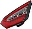 Passenger Side, Inner Tail Light, with Bulb, Halogen, Clear and Red Lens, CAPA CERTIFIED