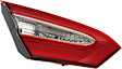 Driver Side, Inner Halogen Tail Light, With bulb(s), Clear and Red Lens