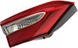 Driver Side, Inner Halogen Tail Light, With bulb(s), Clear and Red Lens