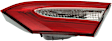 Passenger Side, Inner Tail Light, without Bulb, Halogen, Clear and Red Lens, SE Model