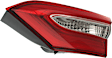 Passenger Side, Inner Tail Light, without Bulb, Halogen, Clear and Red Lens, SE Model