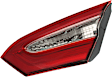 Passenger Side, Inner Tail Light, without Bulb, Halogen, Clear and Red Lens, SE Model