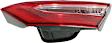 Passenger Side, Inner Tail Light, without Bulb, Halogen, Clear and Red Lens, SE Model, CAPA Certified