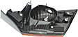 Driver Side, Inner Tail Light, Without Bulb, Halogen, Clear and Red Lens, SE Model