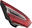 Driver Side, Inner Tail Light, Without Bulb, Halogen, Clear and Red Lens, SE Model, CAPA Certified