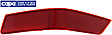 Rear, Driver Side Bumper Reflector, CAPA Certified