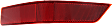 Rear, Driver Side Bumper Reflector, CAPA Certified