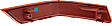 Rear, Driver Side Bumper Reflector, CAPA Certified
