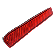 Rear, Passenger Side Bumper Reflector