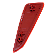 Rear, Passenger Side Bumper Reflector