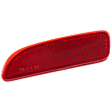 Rear, Passenger Side Bumper Reflector