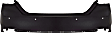 Rear Primed Bumper Cover, with Parking Aid Sensor Holes, CAPA Certified
