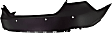 Rear Primed Bumper Cover, with Parking Aid Sensor Holes, CAPA Certified