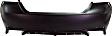 Rear Primed Bumper Cover, without Parking Aid Sensor Holes