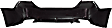 Rear Primed Bumper Cover, without Parking Aid Sensor Holes