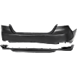 Rear Paint to Match Bumper Cover, without Parking Aid Sensor Holes