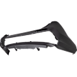 Rear Bumper Cover, Textured, Without Parking Aid Sensor Holes, CAPA CERTIFIED