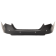 Rear Primed Bumper Cover, For Models with Parking Aid Sensor, CAPA Certified