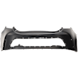 Hatchback Rear, Upper Primed Bumper Cover CAPA Certified