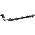 Rear, Driver Side Bumper Bracket, Cover Side Support