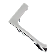 Rear, Passenger Side, Lower Bumper Trim, Chrome