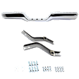 1989-1995 Toyota Pickup - Step Bumper, Chrome Face Bar and Pads With mounting bracket(s)