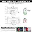 90484 Powertrax Pro MX Series Hard Retractable Tonneau Cover, Aluminum Fits Approx. 6 ft. 6 in. Bed