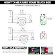 T-90484 Powertrax Pro XR Series Hard Retractable Tonneau Cover, Aluminum Fits Approx. 6 ft. 6 in. Bed
