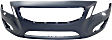 Front Primed Bumper Cover, T6 R-Design Model, With Headlight Washer Holes, With Tow Hook Cover