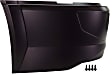Front, Passenger Side Bumper End, Painted Black, Base Model