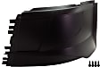 Front, Driver Side Bumper End, Painted Black, Base Model