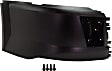 Front, Passenger Side Bumper End, Painted Black, Base Model