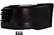 Front, Driver Side Bumper End, Painted Black, Base Model