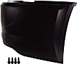 Front, Driver Side Bumper End, Painted Black, Base Model