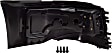Front, Driver Side Bumper End, Painted Black, Base Model