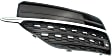 Front, Driver Side, Outer Bumper Grille, Textured Black