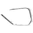 Front, Driver Side Bumper Trim, Chrome