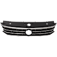Grille Assembly, Painted Black Shell and Insert, CAPA CERTIFIED