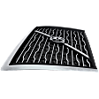Grille, Chrome Shell with Black Insert, Base Model