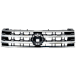 Grille Textured Black Shell with Chrome Insert