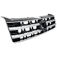 Grille Textured Black Shell with Chrome Insert