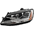 Driver Side Headlight, with Bulb, Halogen, Clear Lens, CAPA Certified