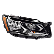 2016-2019 Volkswagen Passat - Passenger Side Headlight, with Bulb, Halogen, Clear Lens