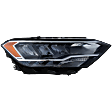 Passenger Side Headlight, with Bulb, LED, Clear Lens