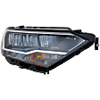 Passenger Side Headlight, with Bulb, LED, Clear Lens