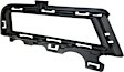 Front, Passenger Side Fog Light Trim, Textured Black, without Chrome Molding