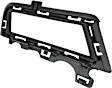 Front, Passenger Side Fog Light Trim, Textured Black, without Chrome Molding