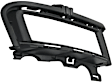 Front, Passenger Side Fog Light Trim, Textured Black, without Chrome Molding