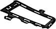 Front, Driver Side Fog Light Trim, Textured Black, without Chrome Molding
